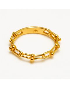 Real Gold GZTF Hardware Look Ring 7039 (SIZE 10) R2344