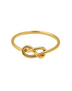 Real Gold Plain Knot Ring 6383 (SIZE 8.5) R2078