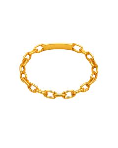 Real Gold Cable Twisted Unisex Ring 7043 (SIZE 9) R2072